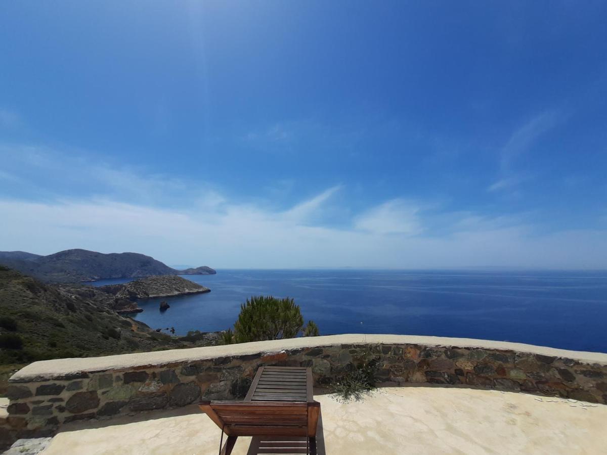 埃尔莫波利斯C & C _ Cycladic House With Endless Sea View别墅 外观 照片