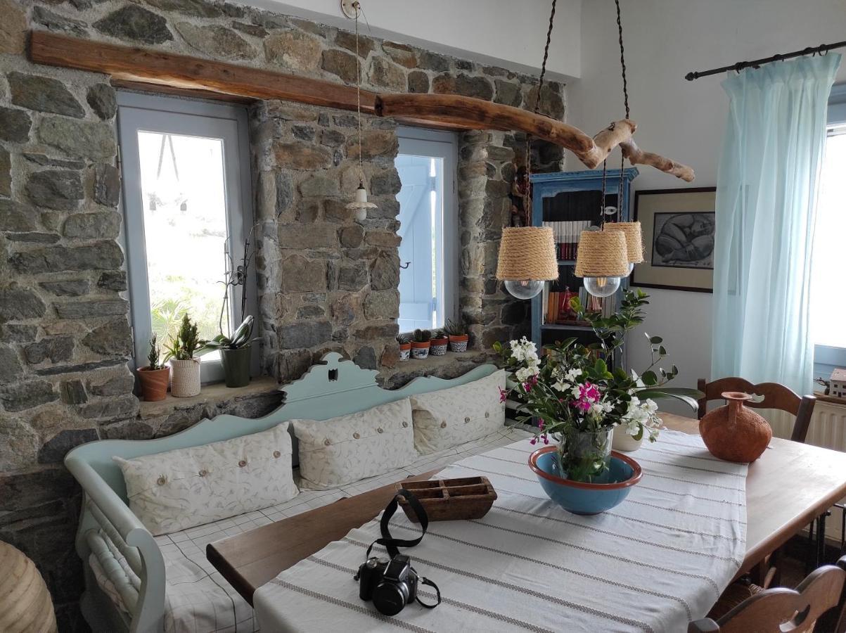 埃尔莫波利斯C & C _ Cycladic House With Endless Sea View别墅 外观 照片