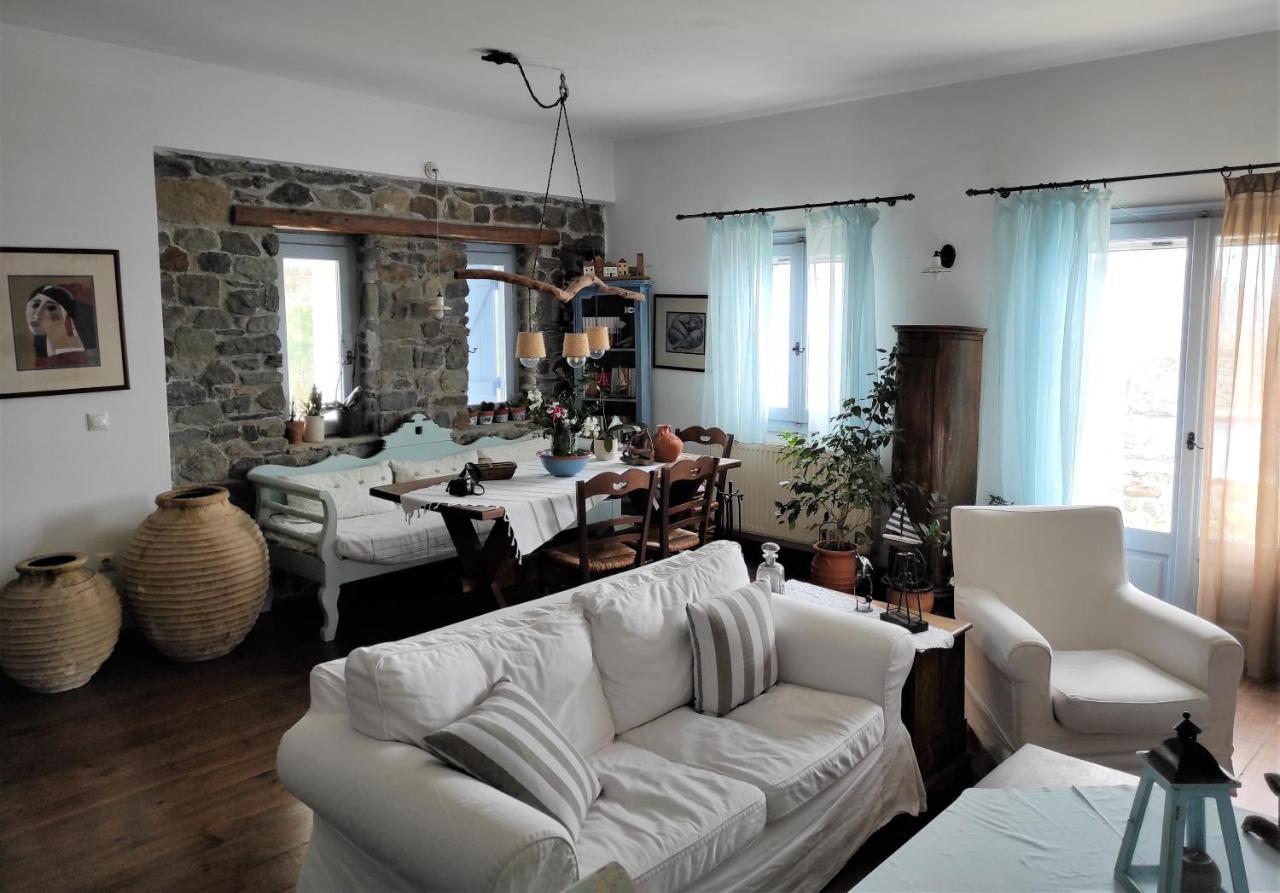 埃尔莫波利斯C & C _ Cycladic House With Endless Sea View别墅 外观 照片